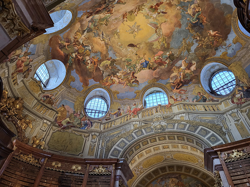 Dome fresco in the Austrian National Library.