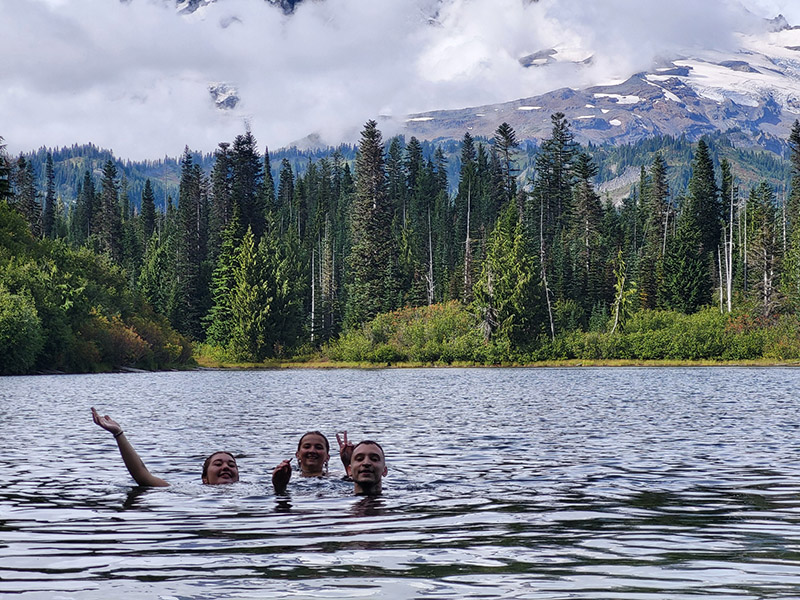 Swimming at Bench Lake