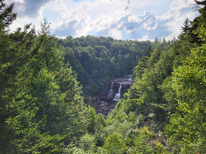 View of Blackwater Falls from the overlook