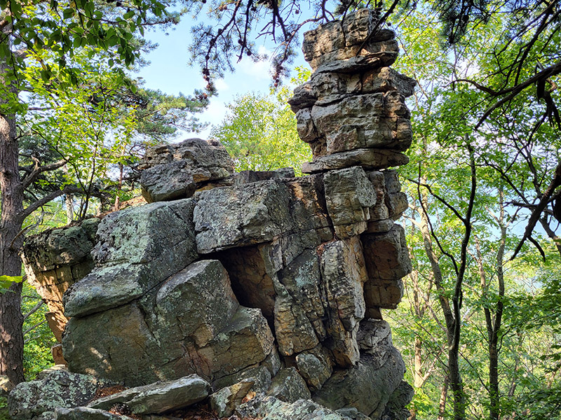 Chimney Top rock formations