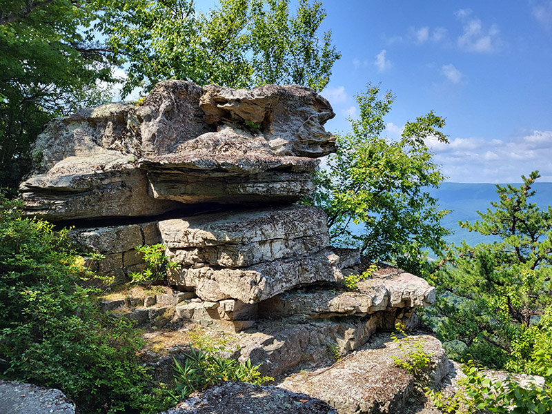 Chimney Top rock formations