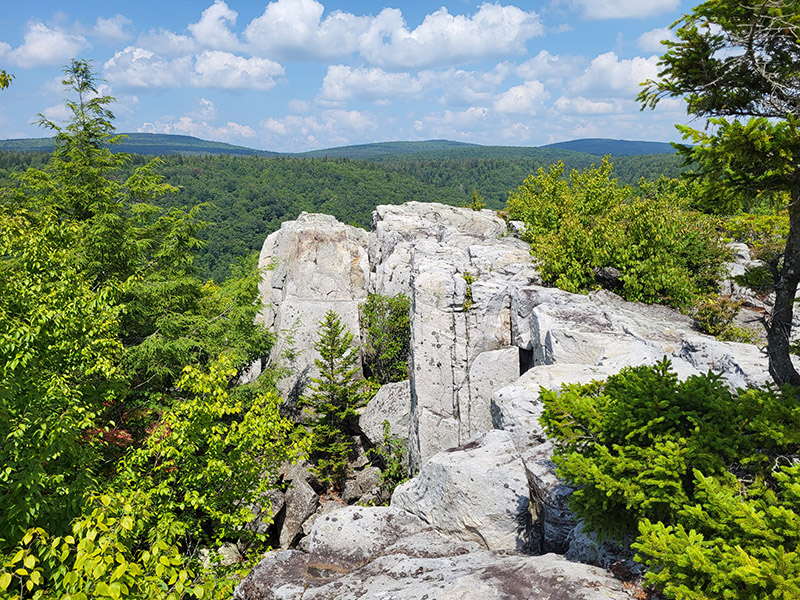 Rock formations at Lion's Head