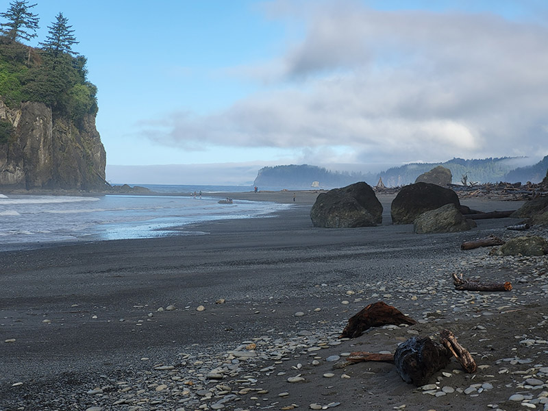 Ruby Beach shoreline