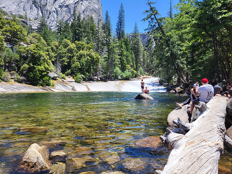 The top of Vernal Falls