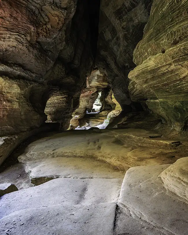 View from the Grand Prismatic Spring overlook trail, Yellowstone National Park, Wyoming.